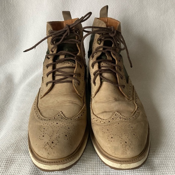 Swims Mens Green Tan Charles High Top Lace Up Water Resistant Size 10 - Picture 2 of 9